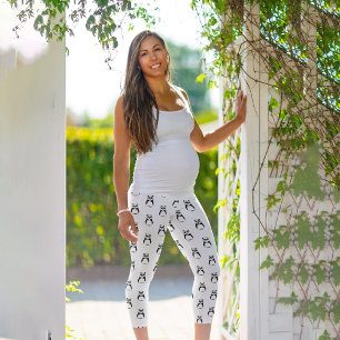 Leggings Capri Panda géométrique