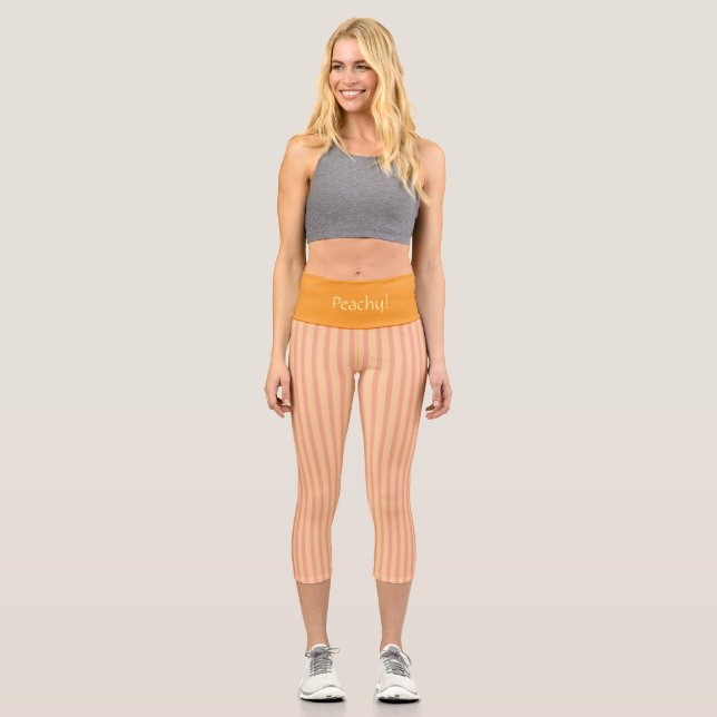 LEGGINGS CAPRI PANIERS DE CAPRI PERSONNALISÉS À HAUTE VOIE - "PEA (Recto)