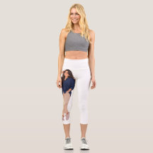 Pantalon blanc taille haute, pantalon de yoga avec