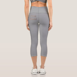 Leggings Capri Pantalon capri Pink Steel gris