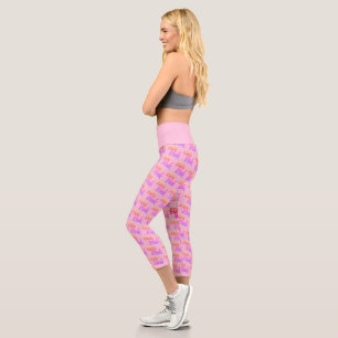 Leggings Capri Pantalon capri rose chaud