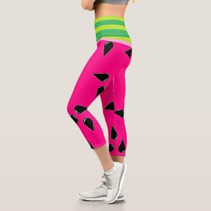 Leggings Capri Pantalon de pastèque Imprimer Pantalon de Yoga Hau
