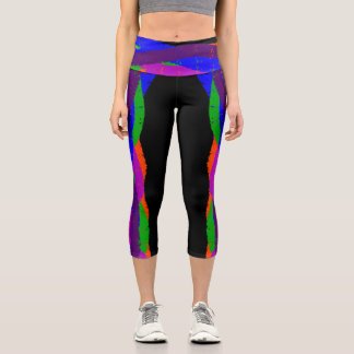 Leggings Capri Pantalon de yoga Capri Coloré 06