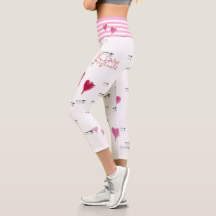 Leggings Capri Pantalon de Yoga Coeur et Flèche