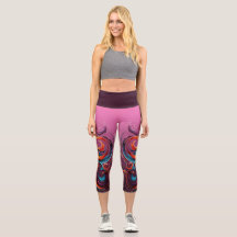 Pantalon de yoga imprimé unique