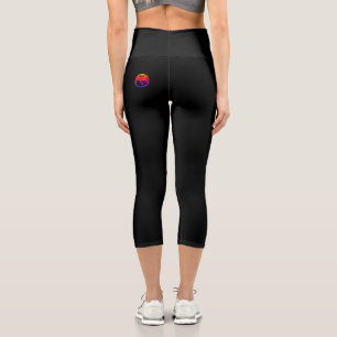 Leggings Capri Pantalon noir capri de Neon Dragon