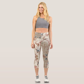 Leggings Capri Papillon romantique