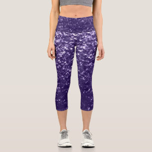 Leggings Capri Parties scintillant violet foncé ultra violet scin