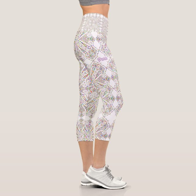 Leggings Capri Pastel Lace Look Bride's (Droite)