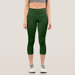 Leggings Capri Pâte verte de tartan MacArthur