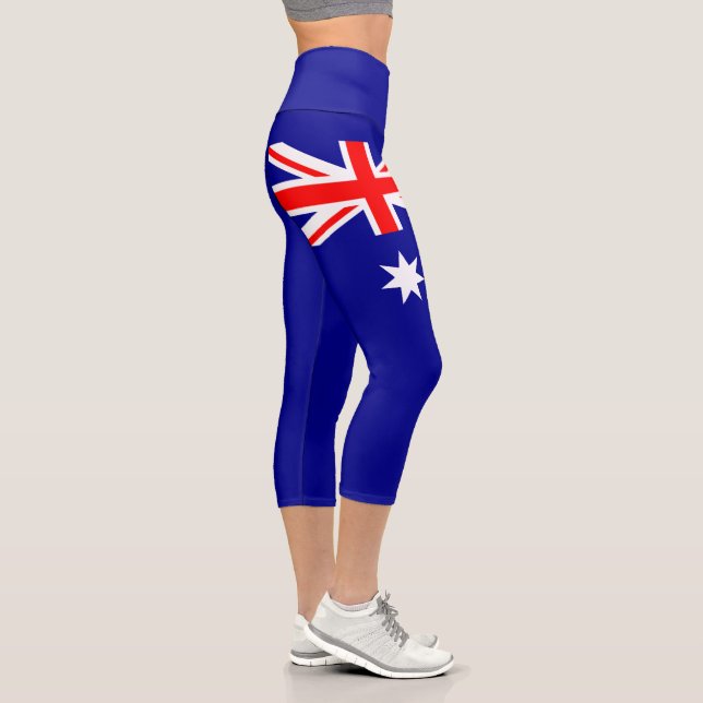 Leggings Capri patriotiques drapeau australien (Droite)