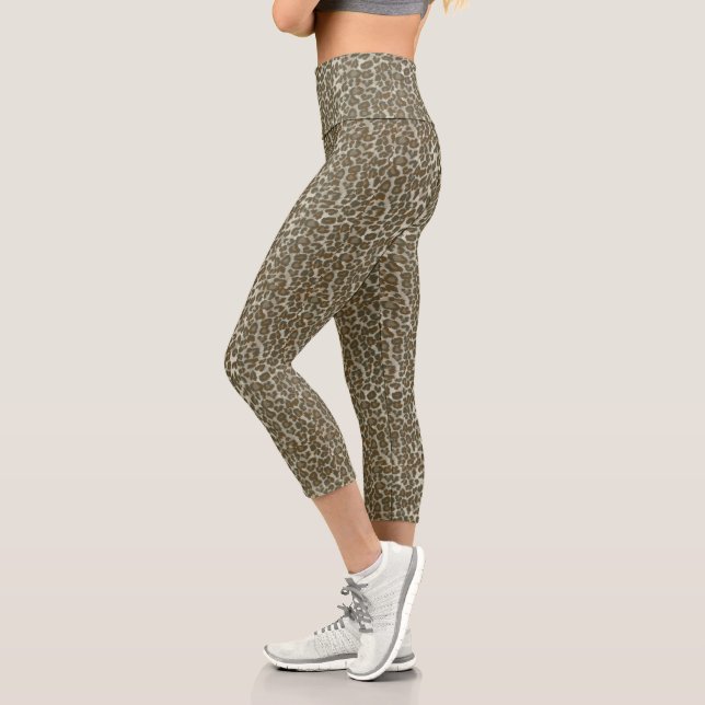 Leggings Capri peau de léopard (Gauche)