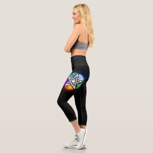 Leggings Capri pentagramme du Wiccan