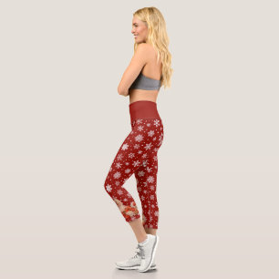 Leggings Capri Père Noël en neige