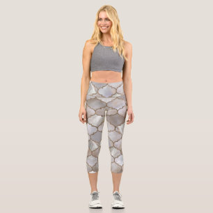 Leggings Capri Perle et or marocain