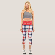 PERSONNALISABLE ROUGE BLANC et BLEUE Capris haut t