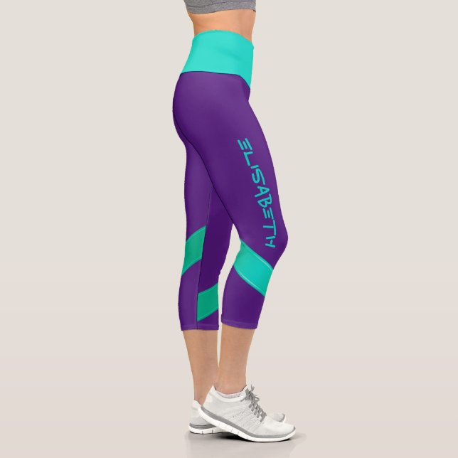 Leggings Capri Personnalisé sur mesure - Modèle Elisabeth 2 (Droite)