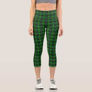 Leggings Capri Petit diable vert
