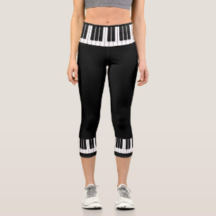 Leggings Capri Piano Player Pianiste
