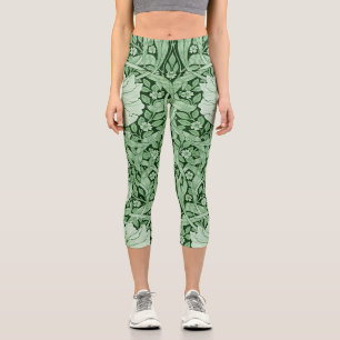 Leggings Capri Pimpernel Green, William Morris