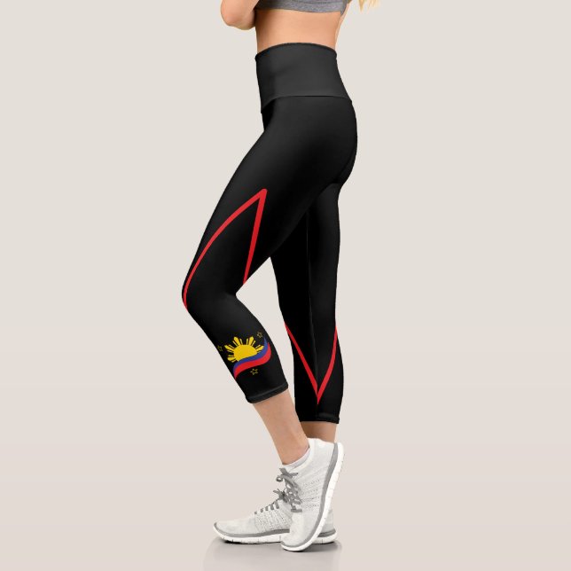 Leggings Capri Pinoy Flag (Gauche)