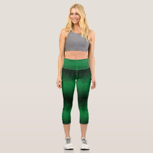 Leggings Capri Pixel Motif 09.B.w. BG vert