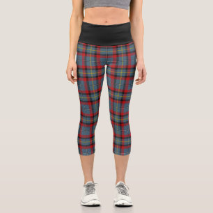 Leggings Capri Plaid Tartan de la famille classique irlandaise Mc