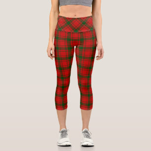 Leggings Capri Pli vert rouge tartan MacQuarrie