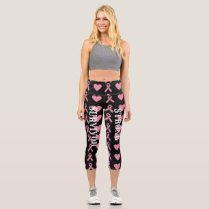 Leggings Capri Plus Fort Que Le Cancer Capris À Haut Taille