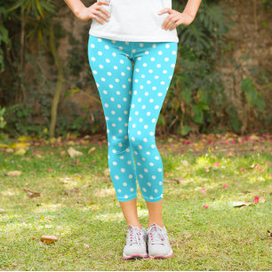 Leggings Capri Point Polka bleu