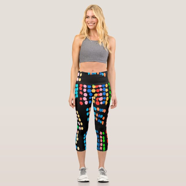 Leggings Capri Points colorés (Recto)