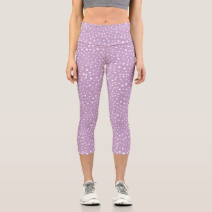 Leggings Capri Points Dalmatiens Lilac, Points Dalmatiens, Pots D