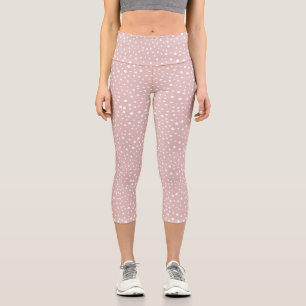 Leggings Capri Points Dalmatiens Rose, Points Dalmatiens, Impress