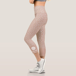Leggings Capri Pois  de Boho Tiré à la main