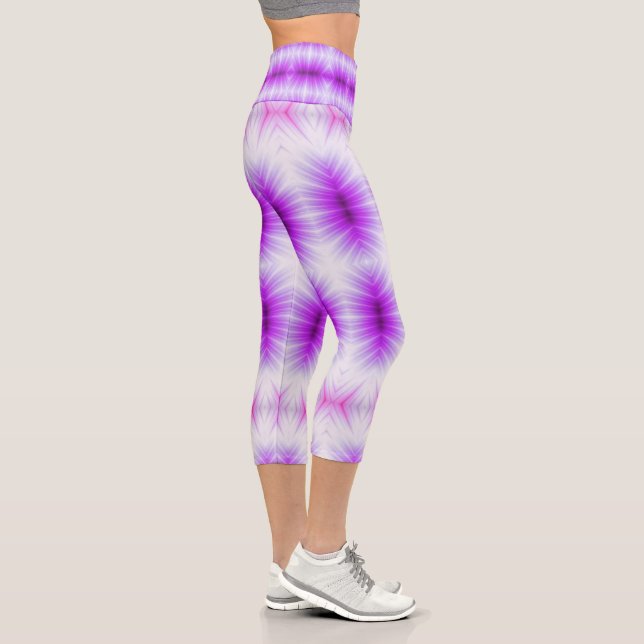Leggings Capri pow-wow violet (Droite)