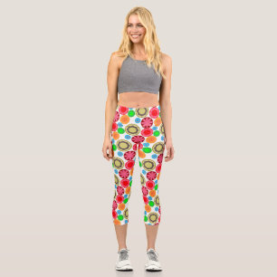 Leggings Capri Puissance des fleurs dans les lignes 002