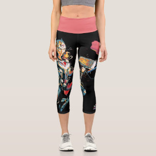 Leggings Capri Puissant Thor Illustré Caractère Art