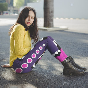 Leggings Capri Puple Pink Tiki