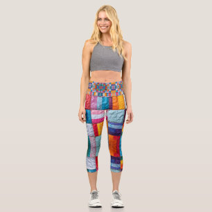 Leggings Capri Quilt communautaire d'unité et de diversité