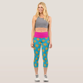 Leggings Capri Rainbow Stars