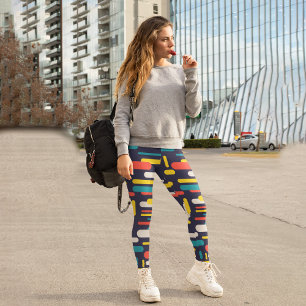Leggings Capri Rectangle arrondi Geo