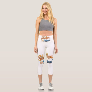 Leggings Capri "Réveillé, Pas Fatigué."