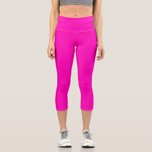 Leggings Capri Rose chaud brillant
