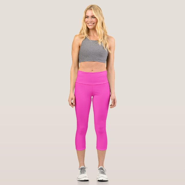 Leggings Capri Rose sécurité (Recto)