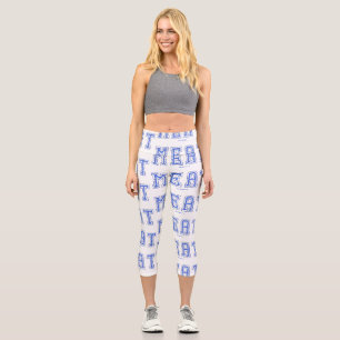 Leggings Capri rugosité de la viande de SlipperyJoe's surlignage 