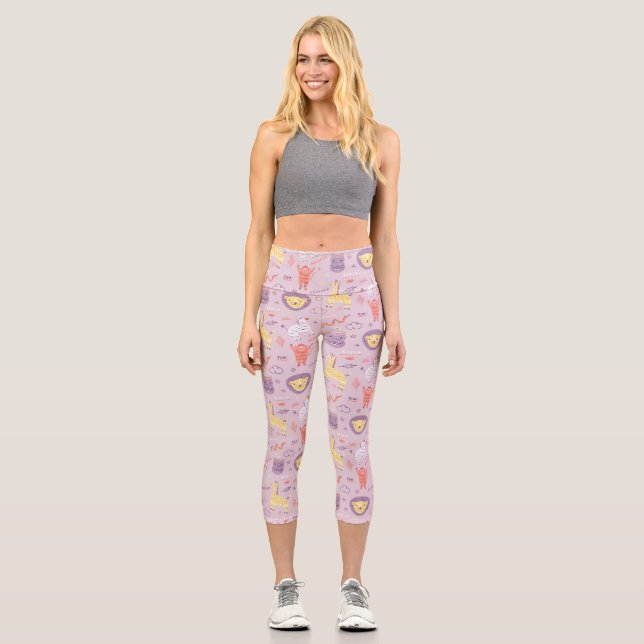 Leggings Capri Safari Animaux (Recto)