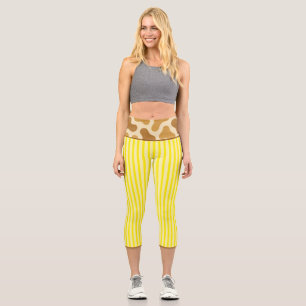 LEGGINGS CAPRI "SAFARI LÉMONADE" - PANTALON CAPRI HAUT TAILLE