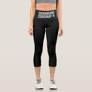 Leggings Capri Saint Patrick's Day Shenanigan Coordonnateur