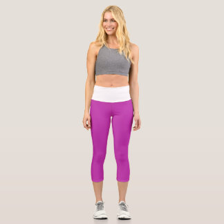 Leggings Capri Salle de sport violette
