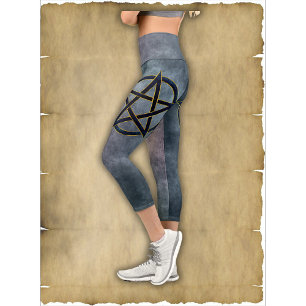 Leggings Capri Sapphire Pentagram : Portail de la sagesse divine